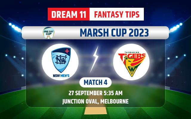 New South Wales vs Tasmania Dream11 Team Today