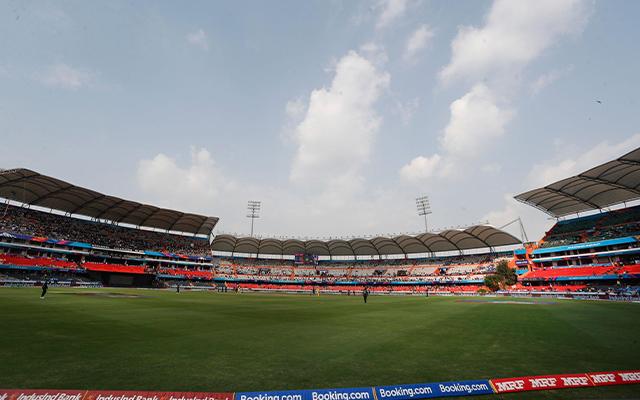 Rajiv Gandhi International Stadium, Hyderabad.