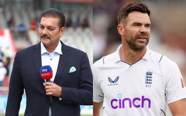Ravi Shastri and James Anderson