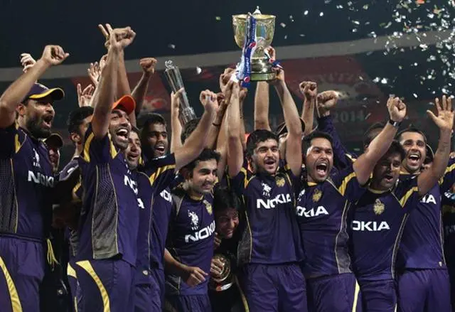 KKR 2014 IPL Trophy