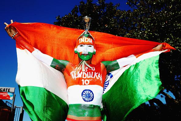 From an Indian cricket team fan to other fans of the Men In Blue. (© Getty Images)