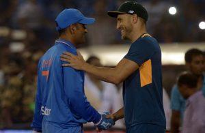 MS Dhoni and Fuf du Plessis