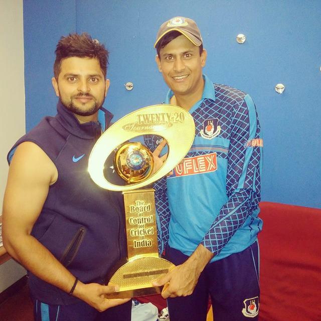 Suresh Raina and Prashant Gupta UP Players
