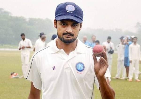 Shahbaz Nadeem walks off the field after picking 7 wickets against Jharkhand