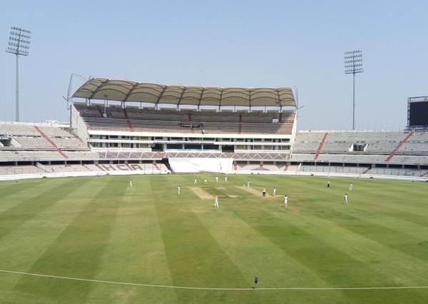 Rajiv Gandhi International stadium.