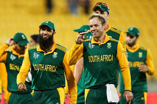 South African players Hashim Amla and AB de Villiers