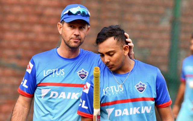 Ricky Ponting and Prithvi Shaw