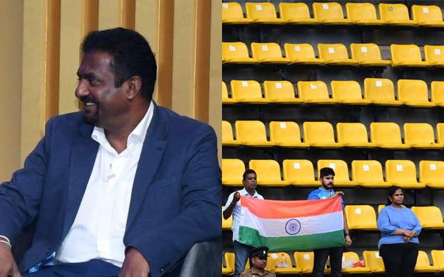 Muralitharan and Ind vs Pak empty stadium