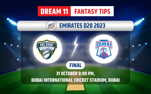 Abu Dhabi vs Dubai Dream11 Team Today