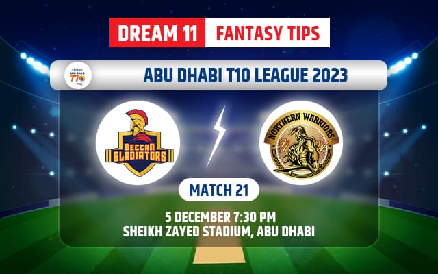 Deccan Gladiators vs Northern Warriors Dream11 Team Today