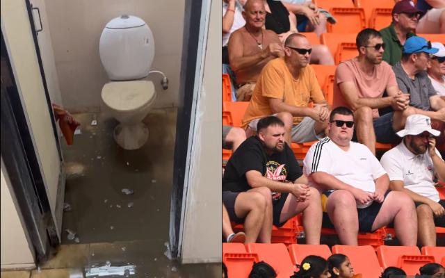 'Lovely toilets to boot' - English fans get disgusted by 'extremely dirty' arrangements during Hyderabad Test