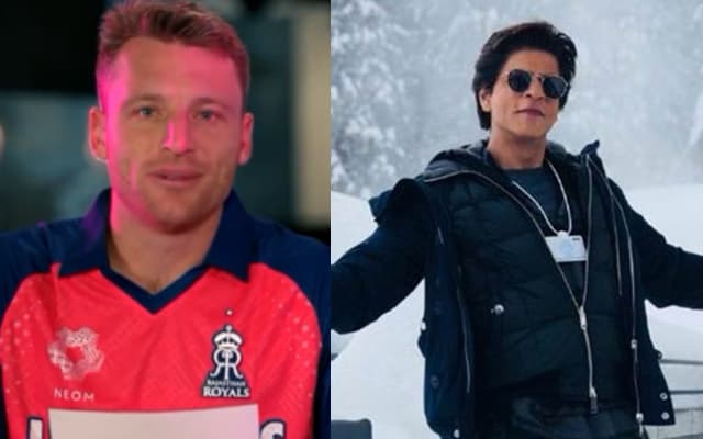 Jos Buttler and Shah Rukh Khan