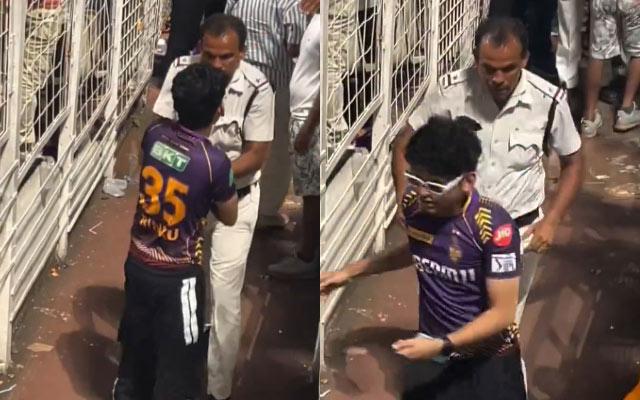Fan refuses to return ball, police retrieve by force