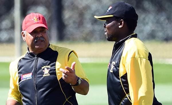 Dav Whatmore and Hamilton Masakadza