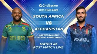 🔴 ICC Men's ODI World Cup, SA vs AFG - Post-Match Analysis