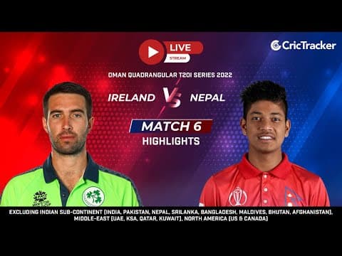 Oman Quadrangular T20I Series: Match 6, Ireland vs Nepal Highlights