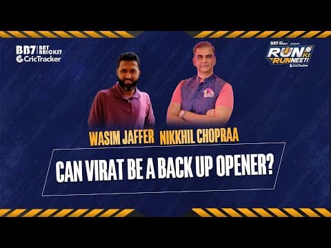 Wasim Jaffer and Nikkhil Chopraa share views on Virat Kohli as backup opener