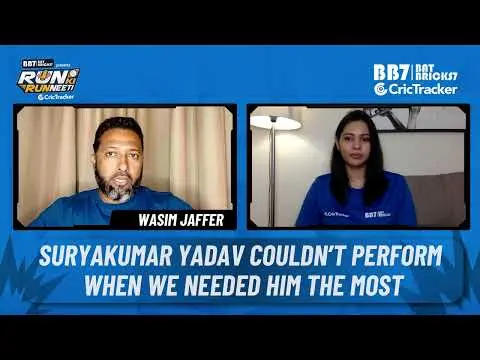 Wasim Jaffer on Suryakumar Yadav not stepping up in crunch situations