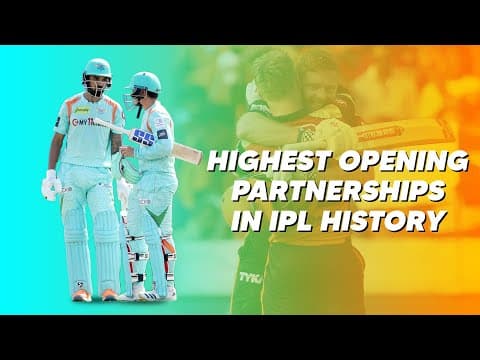 Highest Opening Partnerships In IPL History