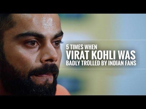 5 Times when Virat Kohli was trolled by Indian fans