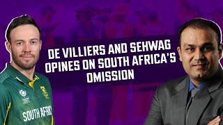 Virender Sehwag and AB De Villiers opines on South Africa's omission