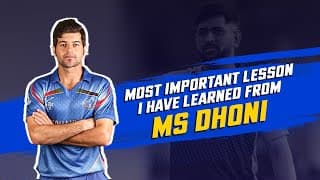 Afsar Zazai On The Most Important Lesson He Learned From MS Dhoni