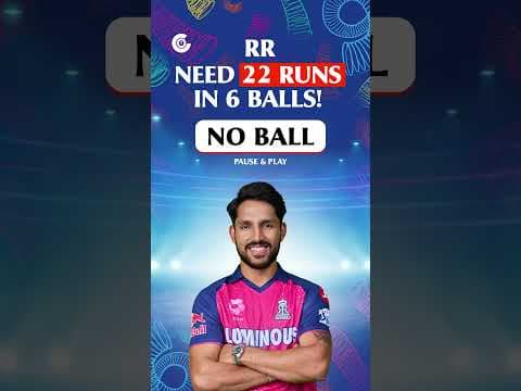 RR need 22 runs in 6 balls!👊🏻🫡