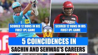 5 Interesting coincidences in Sachin Tendulkar and Virender Sehwag's careers