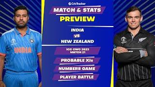 India vs New Zealand | ODI World Cup 2023 | Match Stats Preview, Pitch Report, Playing11 |