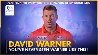 What’s NEXT for David Warner?👀He Spills the Tea on DB World ILT20 & Aussie Cricket!☕🔥