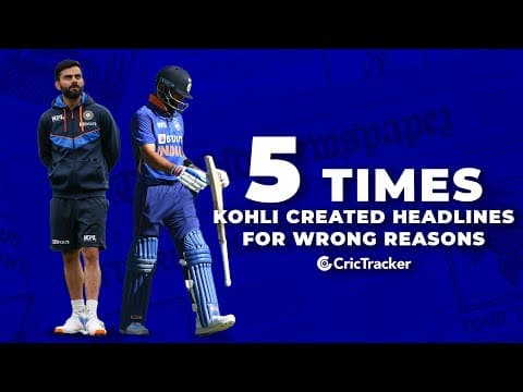 5 Times When Virat Kohli Came Under Bad Light For His Actions
