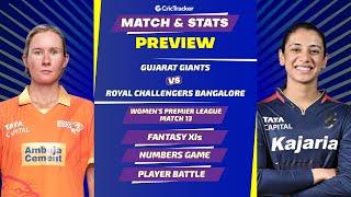 Gujarat Giants Women vs Royal Challengers Bangalore | Match Preview and Stats | WPL 2024