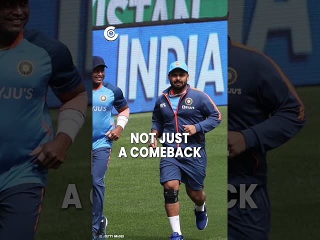 Rishabh Pant’s comeback speaks volumes.