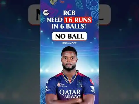 RCB need 16 runs 6 balls💥