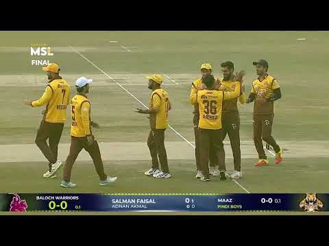 Pindi Boys gets the big wicket Salman Faisal in Mega Stars League 2022 Final