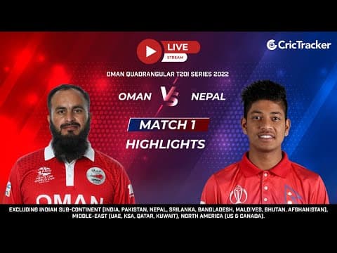 Oman Quadrangular T20I Series: Match 1, Oman vs Nepal Highlights