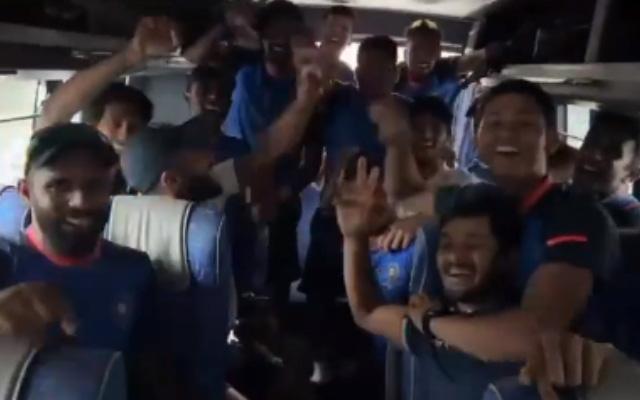 Rest of India players in Team bus