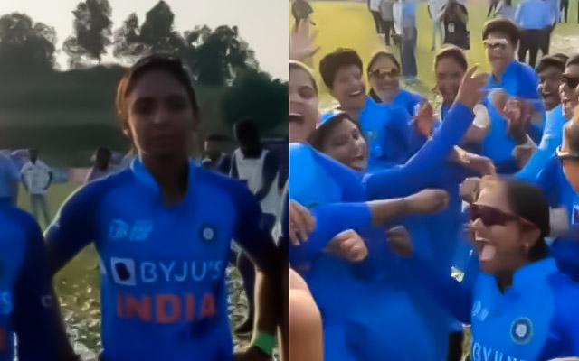 Indian Women's cricket team celebration