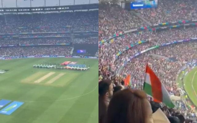 India's national anthem at MCG. (Photo Source: Twitter)