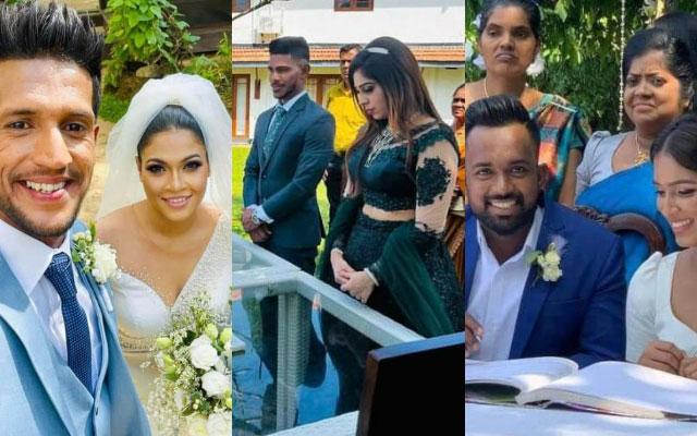 Three Sri Lankan cricketers wedding ceremony