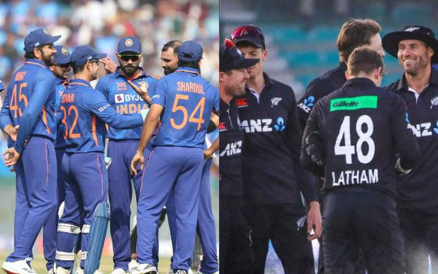 India Team and New Zealand Team