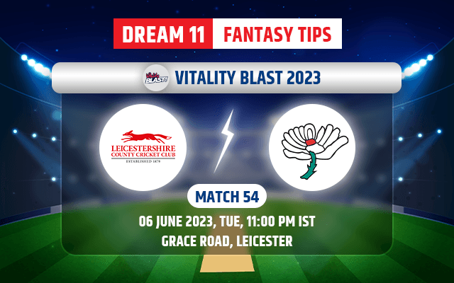 Leicestershire vs Yorkshire Dream11 Team Today