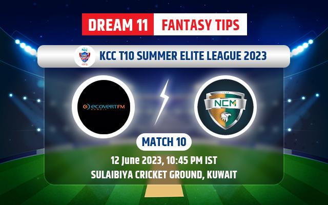 EcovertFM vs NCM Investments Dream11 Team Today