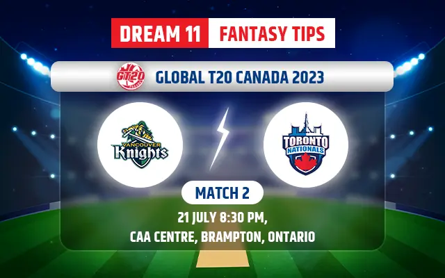 Vancouver Knights vs Toronto Nationals Dream11 Team Today