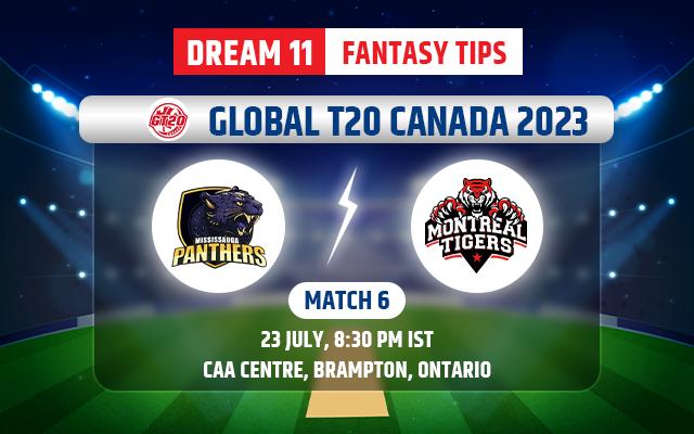 Mississauga Panthers vs Montreal Tigers Dream11 Team Today