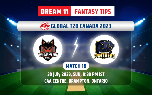 Brampton Wolves vs Mississauga Panthers Dream11 Team Today