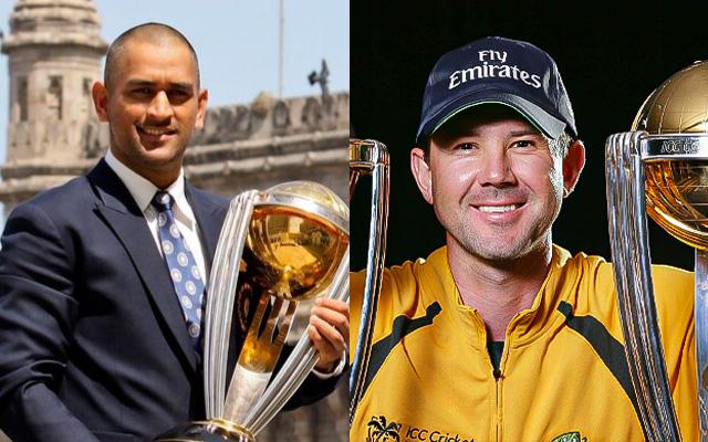 MS Dhoni and Ricky Ponting