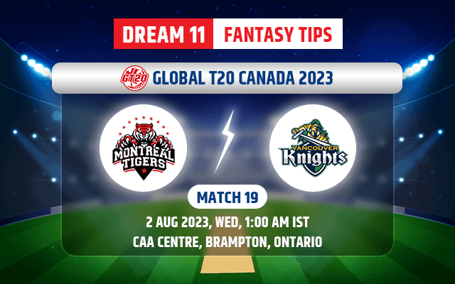 Montreal Tigers vs Vancouver Knights Dream11 Team Today