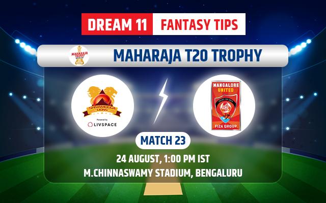 Shivamogga Lions vs Mangalore Dragons Dream11 Team Today