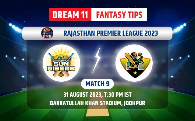 Jodhpur Sunrisers vs Jaanbaaz Kota Challengers Dream11 Team Today